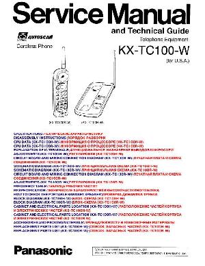 Сервисная инструкция Panasonic KX-TC100W ― Manual-Shop.ru