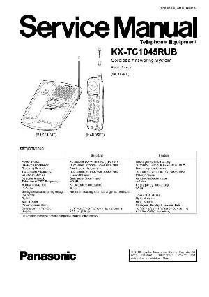 Сервисная инструкция Panasonic KX-TC1045RUB ― Manual-Shop.ru