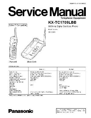 Сервисная инструкция Panasonic KX-TC1709LBB ― Manual-Shop.ru