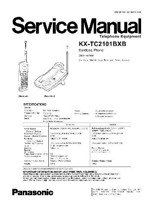 Сервисная инструкция Panasonic KX-TC2101BXB ― Manual-Shop.ru