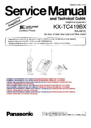Сервисная инструкция Panasonic KX-TC419BX ― Manual-Shop.ru