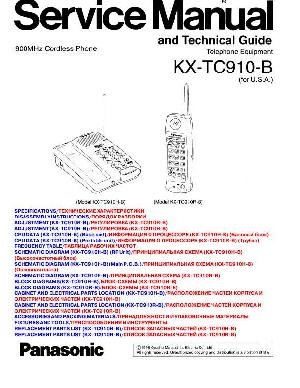 Сервисная инструкция Panasonic KX-TC910-B ― Manual-Shop.ru