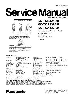 Сервисная инструкция Panasonic KX-TCD325RU, KX-TCA130RU, KX-TCA132RU ― Manual-Shop.ru