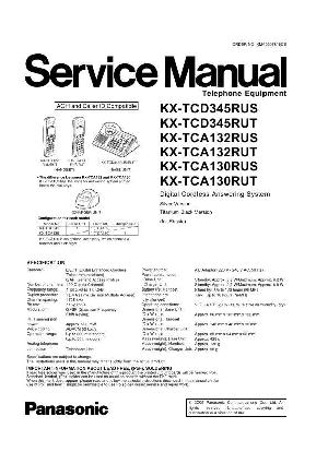 Сервисная инструкция Panasonic KX-TCD345RU, KX-TCA132RU, KX-TCA130RU  ― Manual-Shop.ru