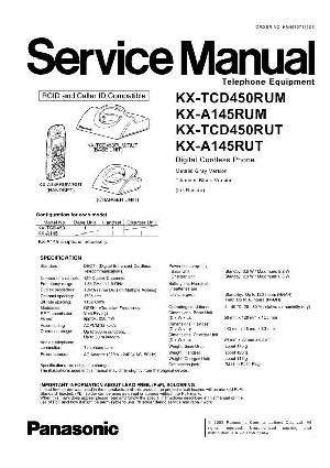 Сервисная инструкция Panasonic KX-TCD450RUM, KX-TCD450RUT ― Manual-Shop.ru