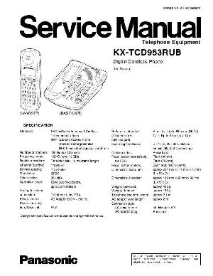 Service manual Panasonic KX-TCD953RUB ― Manual-Shop.ru