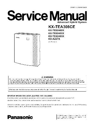 Сервисная инструкция Panasonic KX-TEA308 ― Manual-Shop.ru