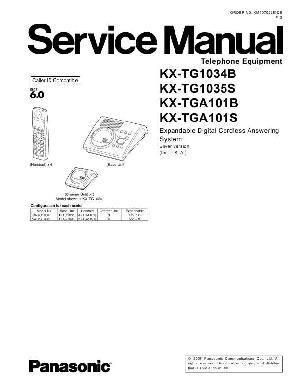 Сервисная инструкция Panasonic KX-TG1034B ― Manual-Shop.ru
