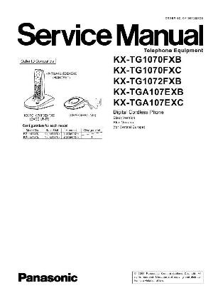 Сервисная инструкция Panasonic KX-TG1070, KX-TG1072, KX-TGA107 ― Manual-Shop.ru