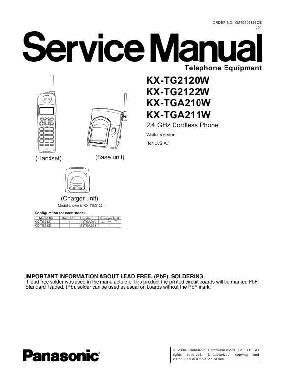 Сервисная инструкция Panasonic KX-TG2120W, KX-TG2122W, KX-TGA210W, KX-TGA211W ― Manual-Shop.ru
