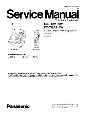 Сервисная инструкция Panasonic KX-TG22130W ― Manual-Shop.ru