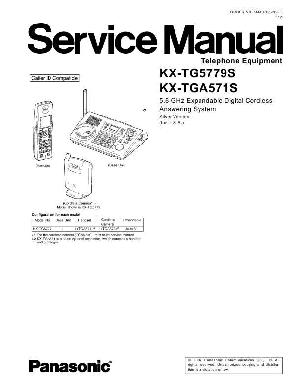 Сервисная инструкция Panasonic KX-TG5779S, KX-TGA571S ― Manual-Shop.ru