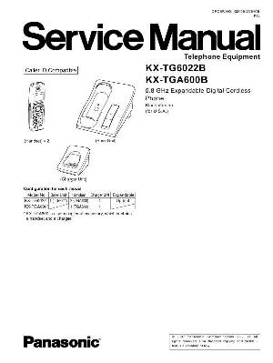 Сервисная инструкция Panasonic KX-TG6022B, KX-TGA600B ― Manual-Shop.ru