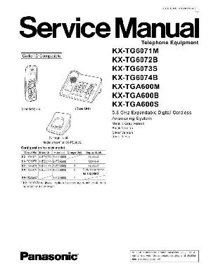 Сервисная инструкция Panasonic KX-TG6071M, KX-TG6072B, KX-TG6073S, KX-TG6074B ― Manual-Shop.ru