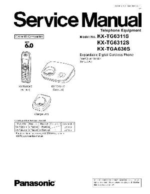 Сервисная инструкция Panasonic KX-TG6311S, KX-TG6312S ― Manual-Shop.ru