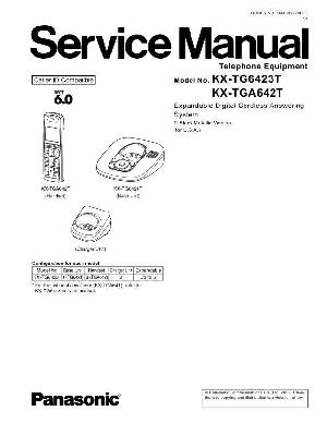 Сервисная инструкция Panasonic KX-TG6423T ― Manual-Shop.ru