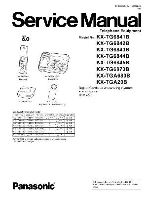 Сервисная инструкция Panasonic KX-TG6873B ― Manual-Shop.ru