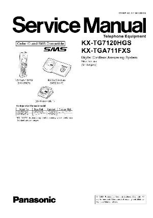 Сервисная инструкция Panasonic KX-TG7120HGS ― Manual-Shop.ru