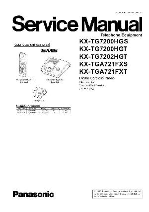 Сервисная инструкция Panasonic KX-TG7200, KX-TG7202 ― Manual-Shop.ru