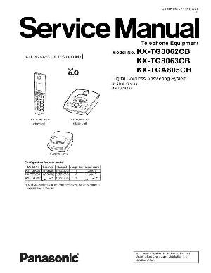 Сервисная инструкция Panasonic KX-TG8062CB, KX-TG8063CB, KX-TGA805CB ― Manual-Shop.ru