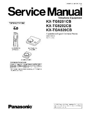 Сервисная инструкция Panasonic KX-TG8201CB ― Manual-Shop.ru
