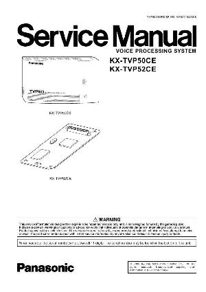 Сервисная инструкция Panasonic KX-TVP50CE, KX-TVP52CE ― Manual-Shop.ru