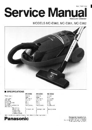 Сервисная инструкция Panasonic MC-E960, MC-E961, MC-E962 ― Manual-Shop.ru