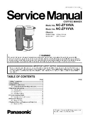 Сервисная инструкция Panasonic NC-ZF1HVA ― Manual-Shop.ru