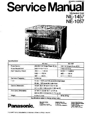 Сервисная инструкция Panasonic NE-1057, NE-1457 ― Manual-Shop.ru