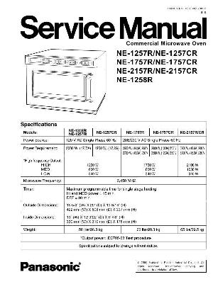 Сервисная инструкция Panasonic NE-1257R, NE-1258R, NE-1757R, NE-2157R ― Manual-Shop.ru