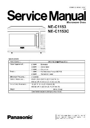 Сервисная инструкция Panasonic NE-C1153 ― Manual-Shop.ru