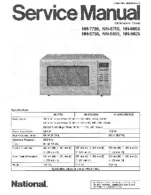 Service manual Panasonic NN-5625, NN-5655, NN-5755, NN-6655, NN-6755, NN-7755 ― Manual-Shop.ru
