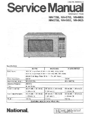 Сервисная инструкция Panasonic NN-5625, NN-5655, NN-5755, NN-6655, NN-6755, NN-7755 ― Manual-Shop.ru