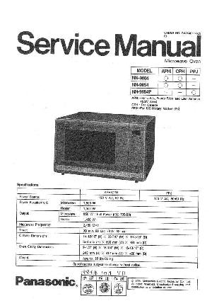 Сервисная инструкция Panasonic NN-9804, NN-9854 ― Manual-Shop.ru