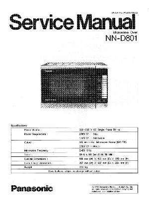 Сервисная инструкция Panasonic NN-D801 ― Manual-Shop.ru