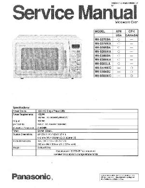 Сервисная инструкция Panasonic NN-E566, NN-S566, NN-S576 ― Manual-Shop.ru