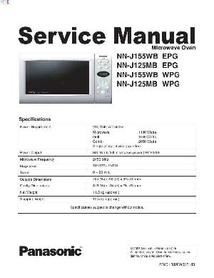 Сервисная инструкция Panasonic NN-J125, NN-J155 ― Manual-Shop.ru