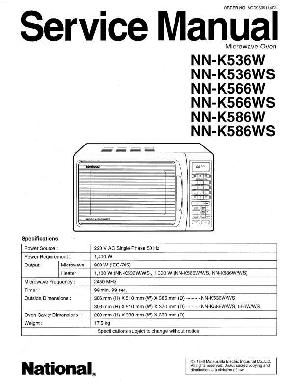 Сервисная инструкция Panasonic NN-K536W, NN-K566W, NN-K586W  ― Manual-Shop.ru