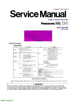 Сервисная инструкция Panasonic NV-FJ627EE ― Manual-Shop.ru