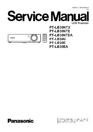 Сервисная инструкция Panasonic PT-LB30 ― Manual-Shop.ru