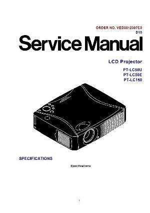 Сервисная инструкция Panasonic PT-LC50E, PT-LC50U, PT-LC150 ― Manual-Shop.ru