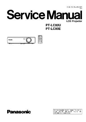 Сервисная инструкция Panasonic PT-LC80E U ― Manual-Shop.ru