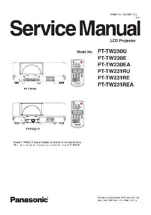 Сервисная инструкция Panasonic PT-TW230, PT-TW231 ― Manual-Shop.ru