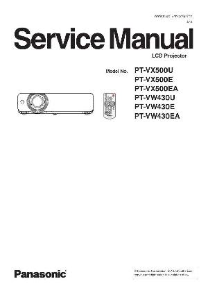 Сервисная инструкция Panasonic PT-VW430, PT-VX500 ― Manual-Shop.ru