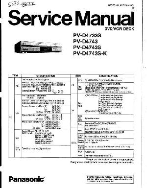Сервисная инструкция Panasonic PV-D4733S, PV-D4743S ― Manual-Shop.ru