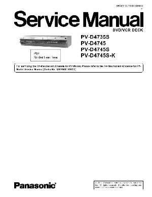 Сервисная инструкция Panasonic PV-D4735S, PV-D4745S ― Manual-Shop.ru
