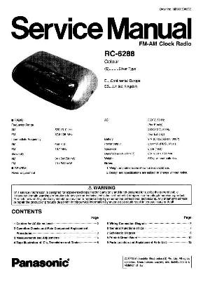 Сервисная инструкция Panasonic RC-6288 ― Manual-Shop.ru