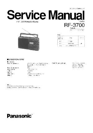 Сервисная инструкция Panasonic RF-3700 ― Manual-Shop.ru