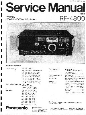 Сервисная инструкция Panasonic RF-4800 ― Manual-Shop.ru