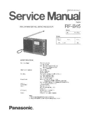 Сервисная инструкция Panasonic RF-B45 ― Manual-Shop.ru